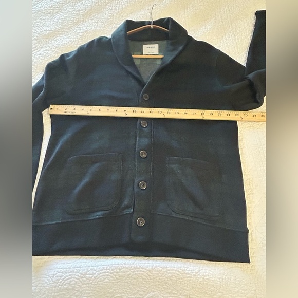 Men’s Old Navy Plaid Cardigan. Size Large. Old Money. Academia - Picture 6 of 8